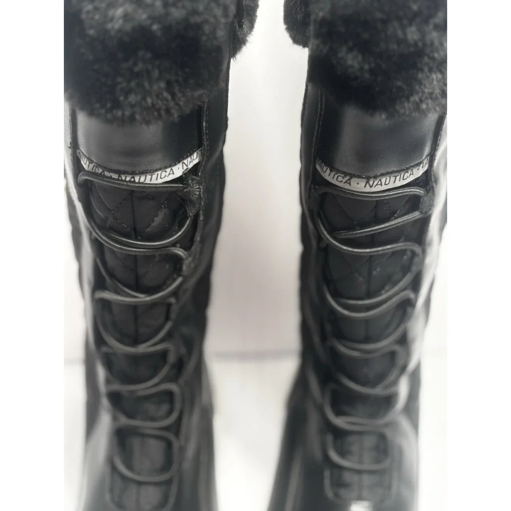 Nautica Everly Women's Boots 8.5 Everly Cold Weather Winter Artic Black‎